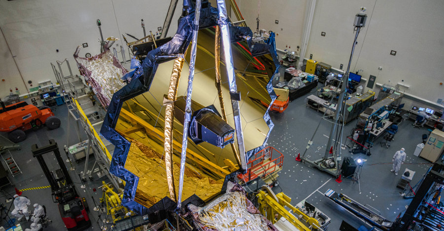 nasa adia lançamento do telescópio espacial james webb