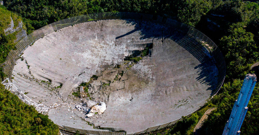 danos no radiotelescopio de arecibo 1