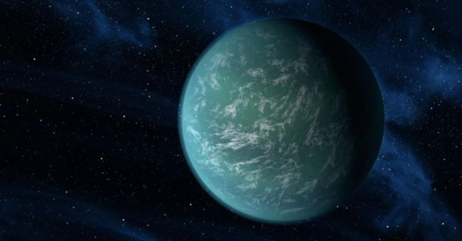 Concepção artística de um exoplaneta.