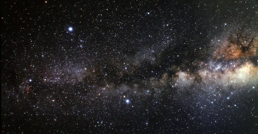 Foto de uma porção da nossa galáxia, a Via-Láctea.