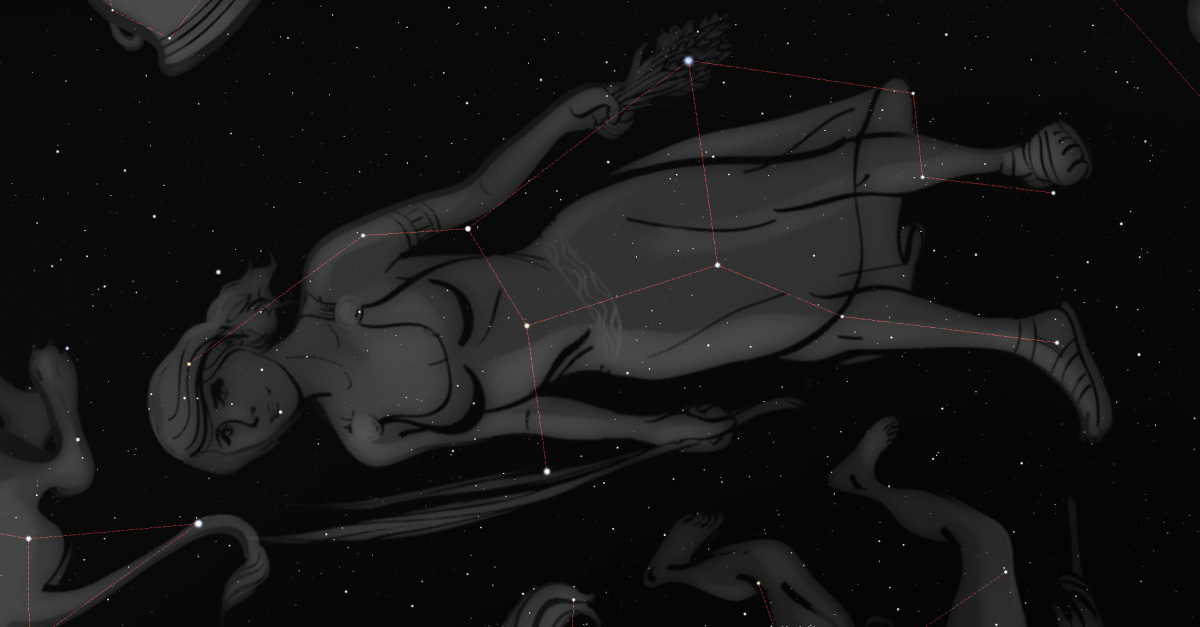 Como encontrar a constelação de Virgem no céu noturno