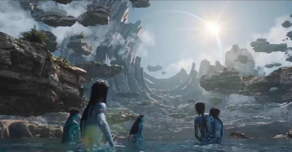 Cena do novo filme "Avatar: O Caminho da Água"