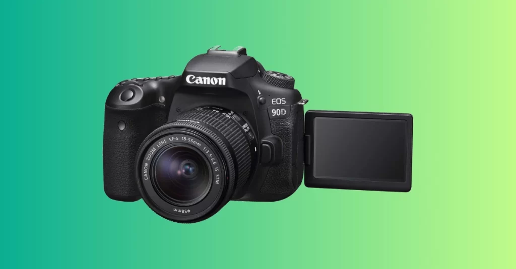 Clique na foto para saber mais informações sobre a câmera fotográfica Canon EOS 90D