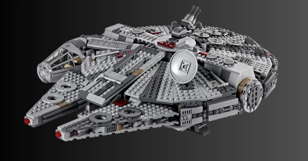 Clique na foto para saber mais detalhes sobre o Lego Star Wars Millennium Falcon.