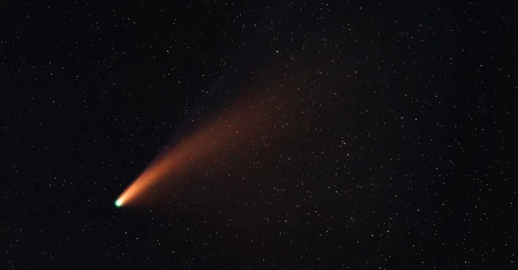 como observar a passagem de um cometa