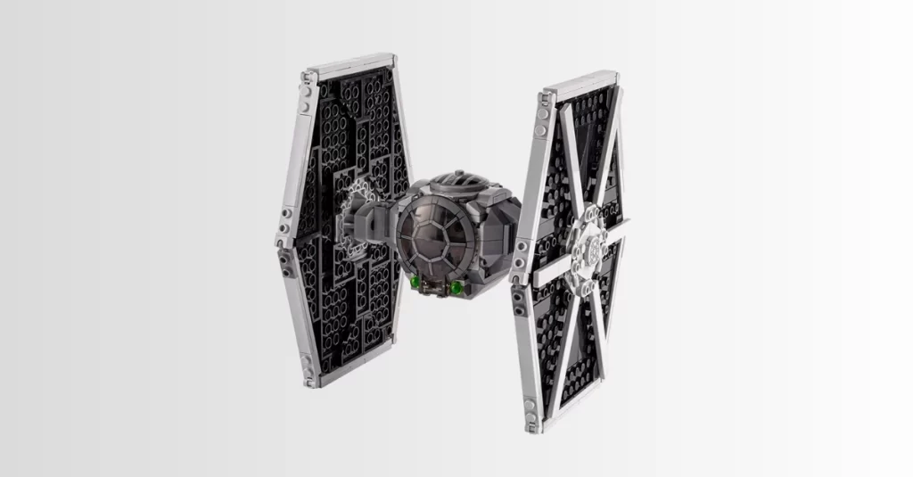 Clique na foto para saber mais sobre o Lego Star Wars da nave TIE Fighter.