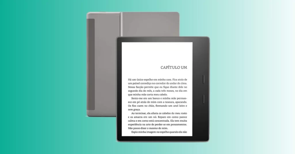 Clique na foto para saber mais detalhes sobre o Kindle Oasis