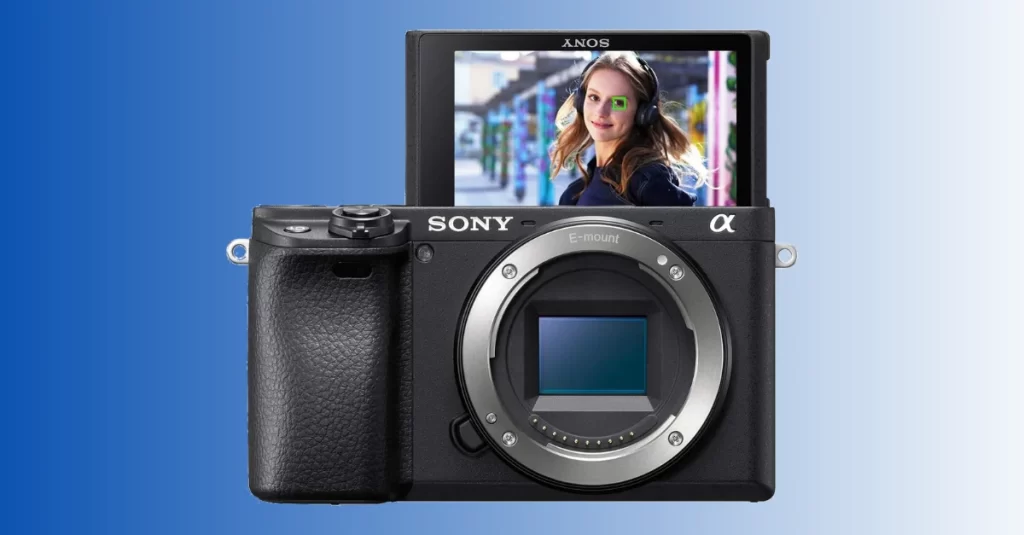 Clique na foto para saber mais sobre a câmera mirrorless Sony Alpha A6400.