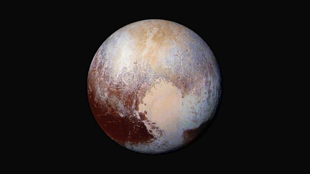 Foto de Plutão captada pela sonda New Horizons. Imagem: NASA/Reprodução