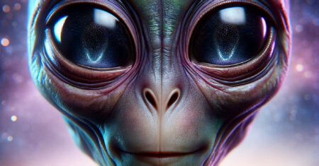 Papel de parede: Selfie de um extraterrestre