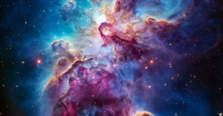 Papel de parede: Nebulosa lilás