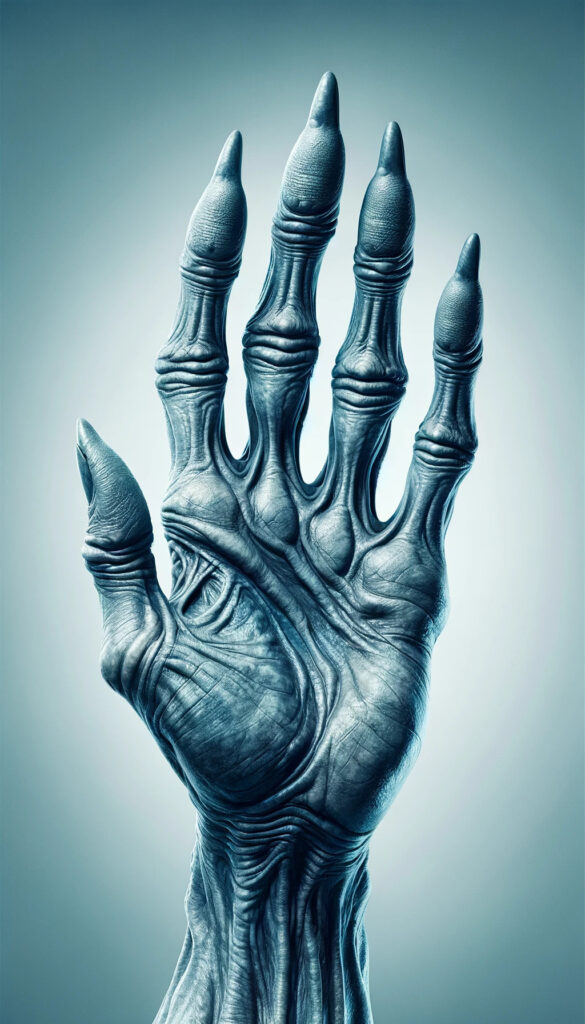 Uma mão alienígena