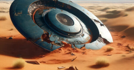 Papel de parede: Queda de OVNI