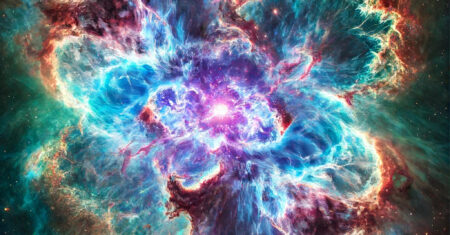 Papel de parede: Nebulosa planetária multicolorida