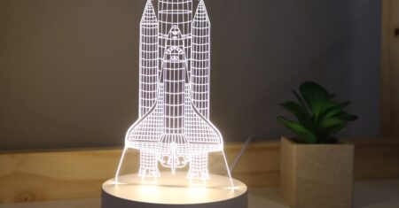 Luminária ônibus espacial