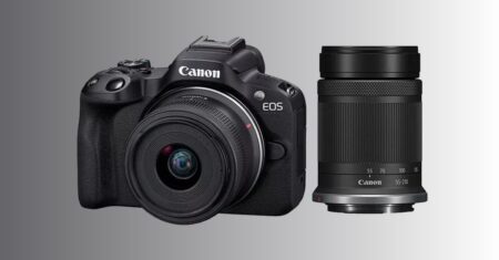 Canon R50 grava em 4K e vem com duas lentes está agora R$ 1.300 OFF