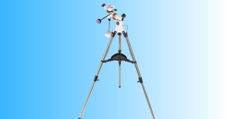 Tripé para refletor com montagem equatorial sai 20% OFF