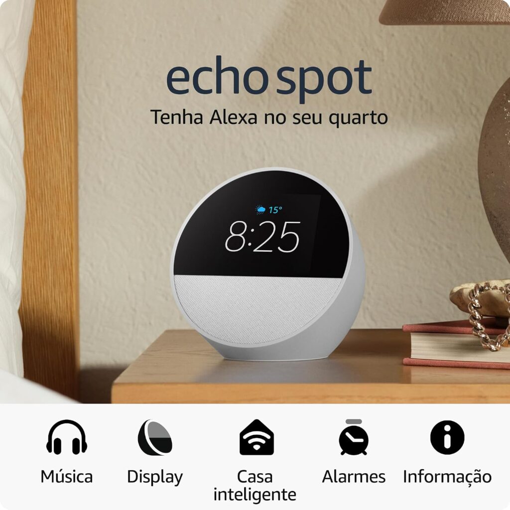 Oferta Prime Day: Echo Spot com Alexa sai em até 7x R$ 57 2 716yz8UySL. AC SL1500
