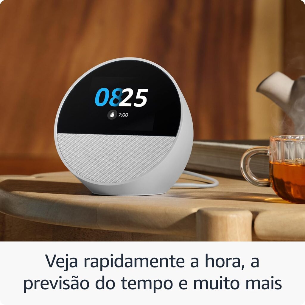 Oferta Prime Day: Echo Spot com Alexa sai em até 7x R$ 57 4 71CrkAgNKNL. AC SL1500