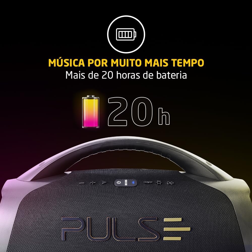 Caixa de som Pulse X Boombox 220W sai até R$ 1.189 OFF 3
