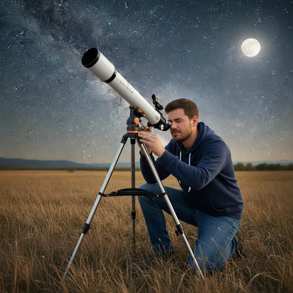 D NQ NP 2X 887097 MLB117131940603 092026 F telescopio refrator uranum 70700mm astronomico
