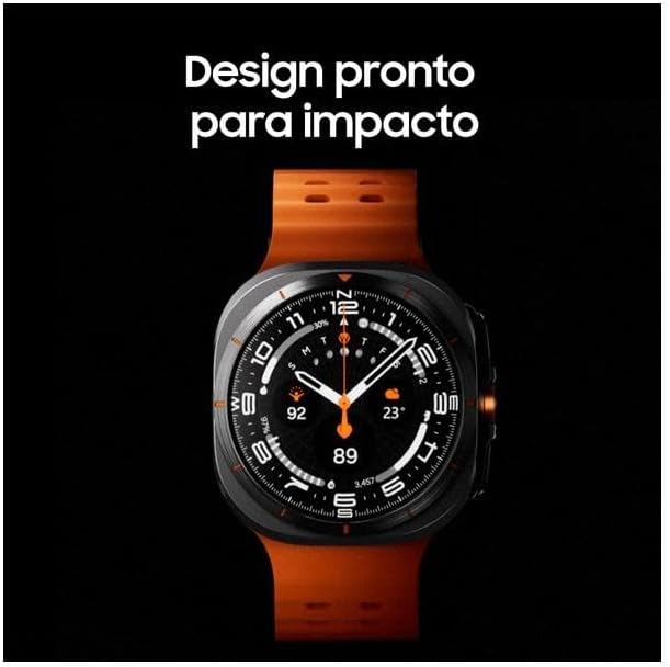  Samsung Galaxy Watch Ultra 2025 Smartwatch 47mm LTE, Galaxy AI, Titânio Aeroespacial, Titânio Cinza 