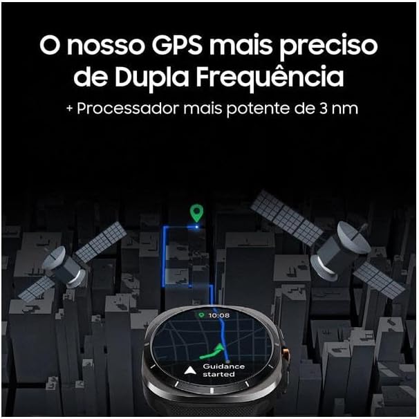  Samsung Galaxy Watch Ultra 2025 Smartwatch 47mm LTE, Galaxy AI, Titânio Aeroespacial, Titânio Cinza 