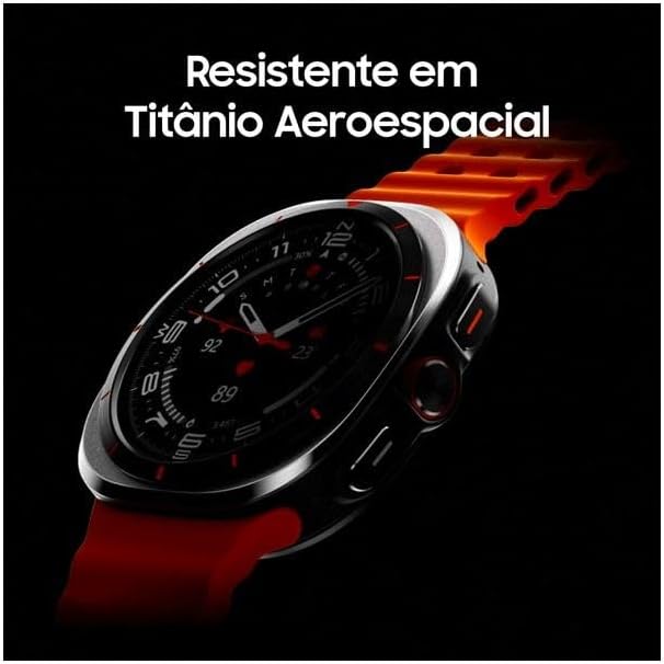  Samsung Galaxy Watch Ultra 2025 Smartwatch 47mm LTE, Galaxy AI, Titânio Aeroespacial, Titânio Cinza 