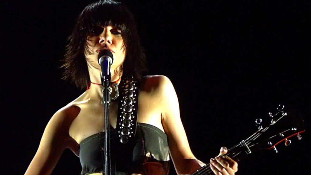 Foto da cantora PJ Harvey.