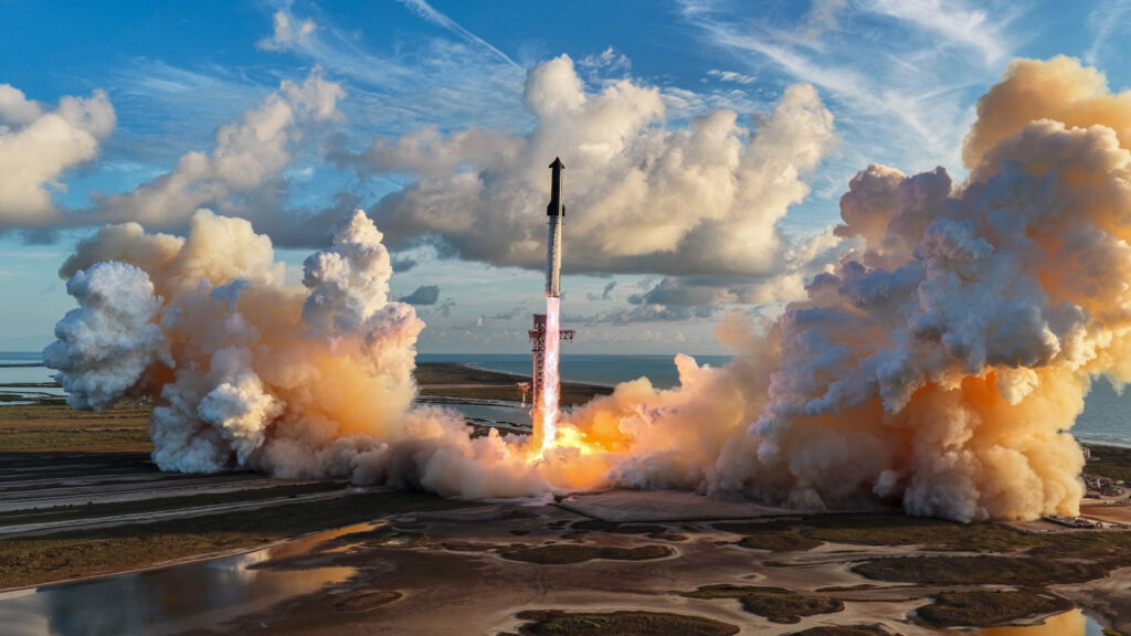 Lançamento da Starship 14, em 28 de setembro de 2026 (Crédito: SpaceX).