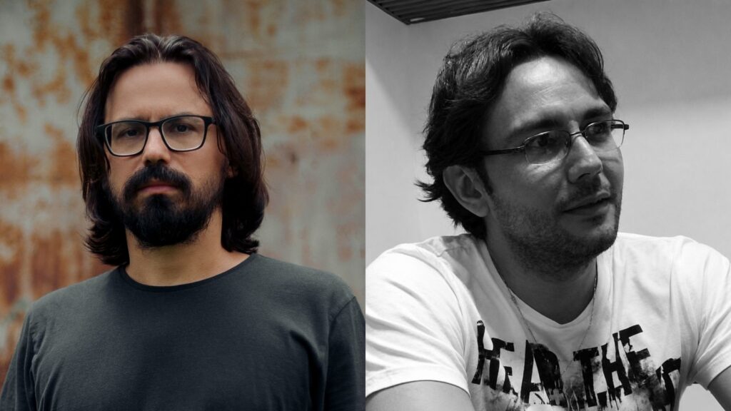 Um entregador de aplicativo encontra sua cópia exata em livro cearense de ficção científica 2 Zé Wellington (à esquerda) e Rafael Dantas (à direita). (Crédito: Avoante Editora)