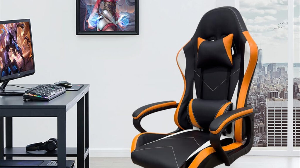 cadeira gamer laranja