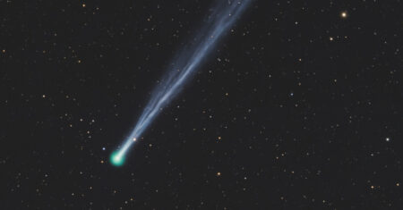 Dá para ver o cometa que chegou perto da Terra?