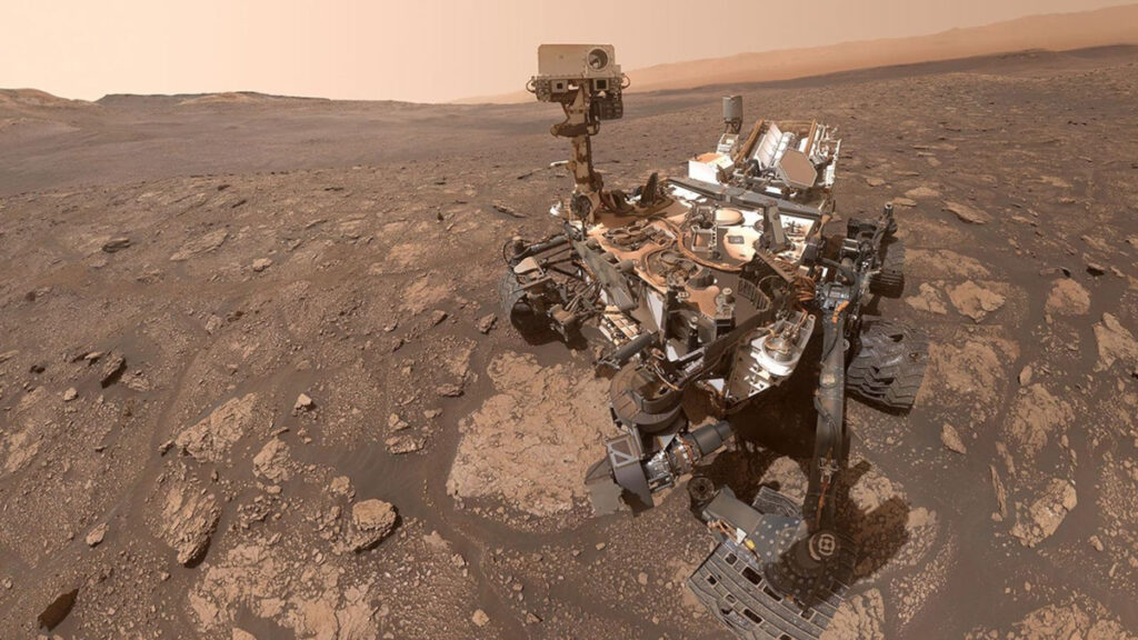 O rover Curiosity da NASA tirou esta selfie em Marte em 25 de outubro de 2020. Imagem: NASA/JPL-Caltech/MSSS