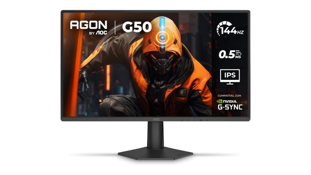 Monitor gamer AOC AGON G50 entra no Prime Day com 144Hz 1 monitor gamer aoc