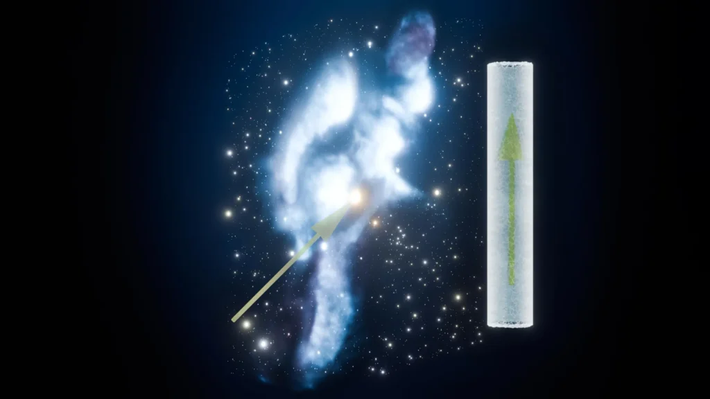 Terra está atravessando restos de uma antiga supernova 2 Caminho do sistema solar através da Nuvem Interestelar Local. O perfil da nuvem é preservado como uma impressão digital interestelar no gelo da Antártida. Imagem: B. Schröder/HZDR/ NASA/Goddard/Adler/U.Chicago/Wesleyan