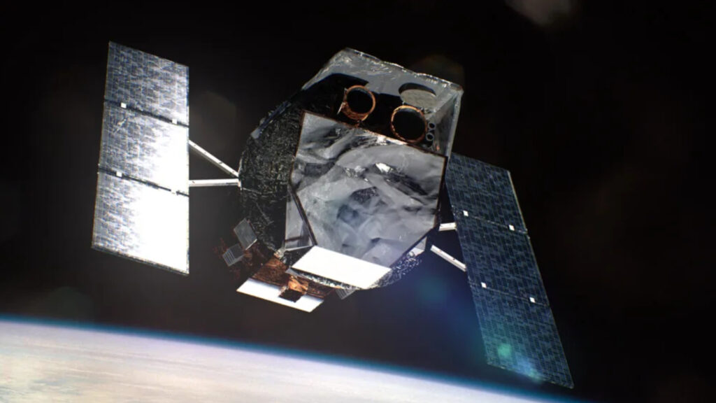 Ilustração do observatório espacial Swift.