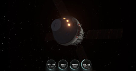 Onde ver a posição da Artemis II no espaço?