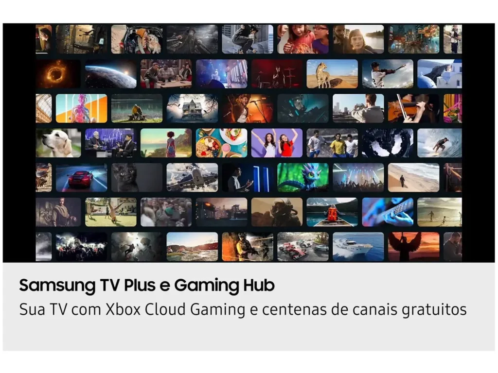 Vários canais e jogos na TV