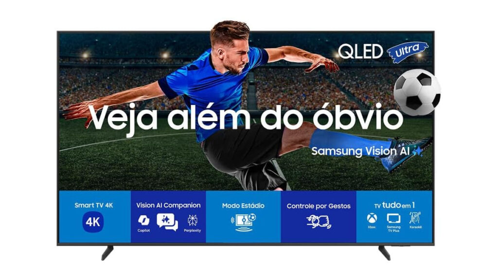 Foto da Samsung Vision AI TV 55" QLED ULTRA 4K QEF1 2025
