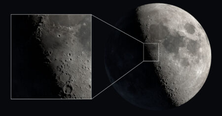 Por que um “V” e um “X” apareceram na Lua
