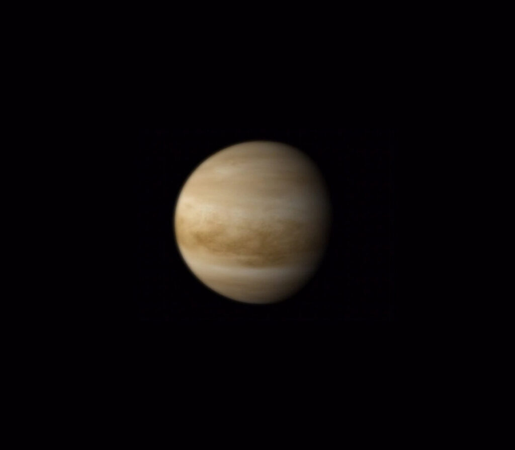 O planeta Vênus captado pela sonda Venus Express (Crédito: ESA)